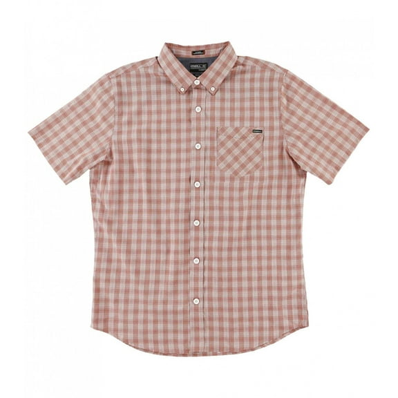 Men's Check Shirt - BRICK