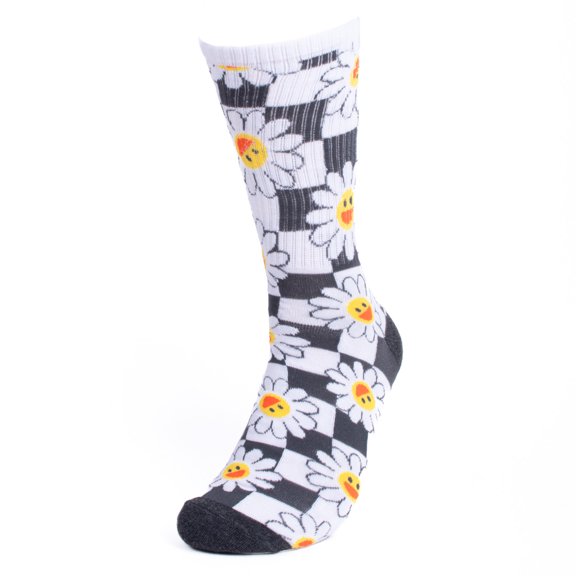 Men's Checker Daisy Ribbed Socks