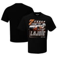 thumbnail image 1 of Men's Checkered Flag Black Corey LaJoie Schluter Systems Car T-Shirt, 1 of 3