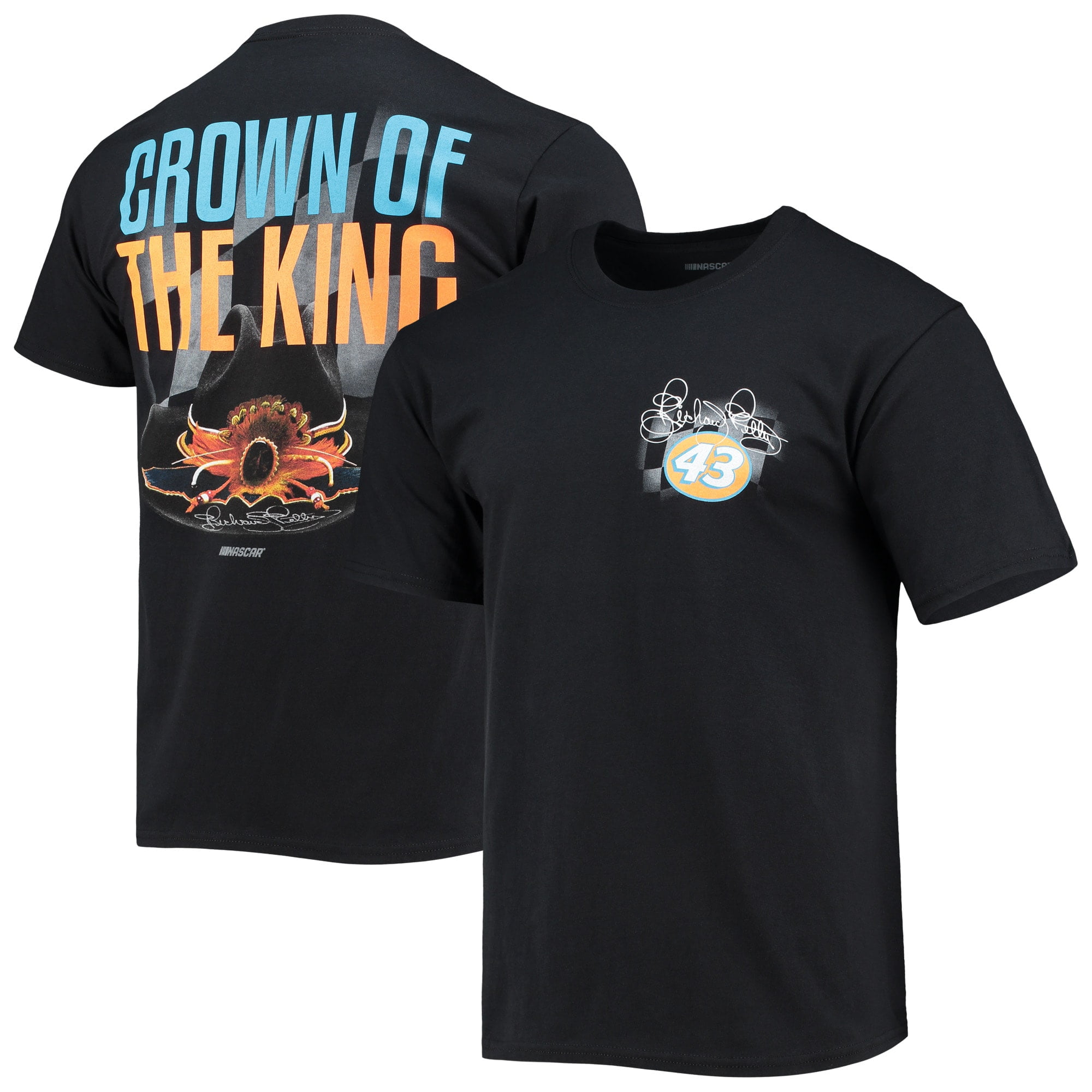 Mens Richard Petty 43 The King T-Shirt Gray Mens Richard Petty 43 The King T-Shirt Gray
