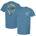 thumbnail image 1 of Men's Checkered Flag Light Blue NASCAR Hall of Fame Shine Retro T-Shirt, 1 of 3