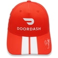 thumbnail image 1 of Men's Checkered Flag Red/White Bubba Wallace DoorDash Uniform Adjustable Hat, 1 of 5