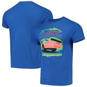 Mens Checkered Flag Royal Jeff Gordon Retro T-Shirt