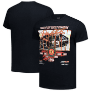 Mens Checkered Flag Sports Black Dale Earnhardt 1-Spot Seven Championships T-Shirt
