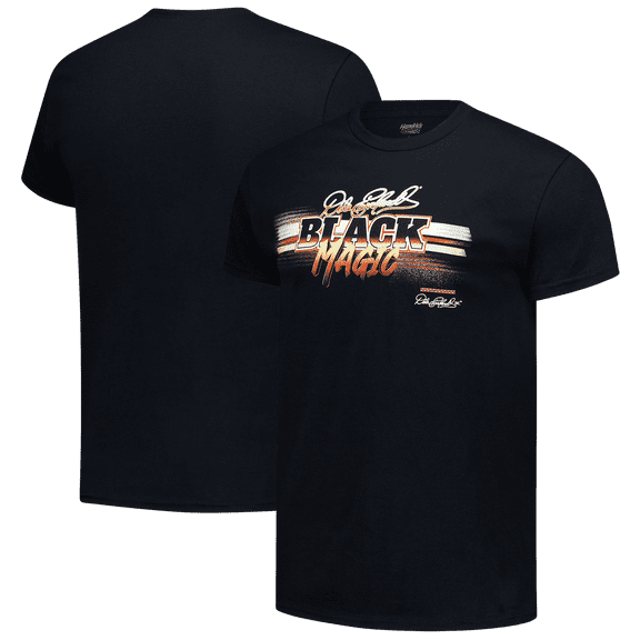 Men's Checkered Flag Sports Black Dale Earnhardt 2-Spot Black Magic T-Shirt