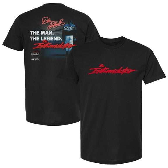 Men's Checkered Flag Sports Black Dale Earnhardt The Intimidator Legend T-Shirt