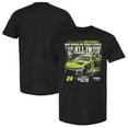 thumbnail image 1 of Men's Checkered Flag Sports  Black William Byron 2025 NASCAR Cup Series Playoffs Raptor All In T-Shirt, 1 of 3