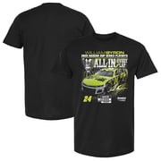 Mens Checkered Flag Sports Black William Byron 2025 NASCAR Cup Series Playoffs Raptor All In T-Shirt