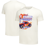 Mens Checkered Flag Sports Cream Ray Hendrick Hall of Fame Inductee T-Shirt