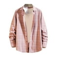 thumbnail image 1 of BVnarty Plaid Shirts for Men Checkered Long Sleeve Shirt Casual Button-Up Fashionable Lapel Top Perfect for Spring and Summer Outings, 1 of 3