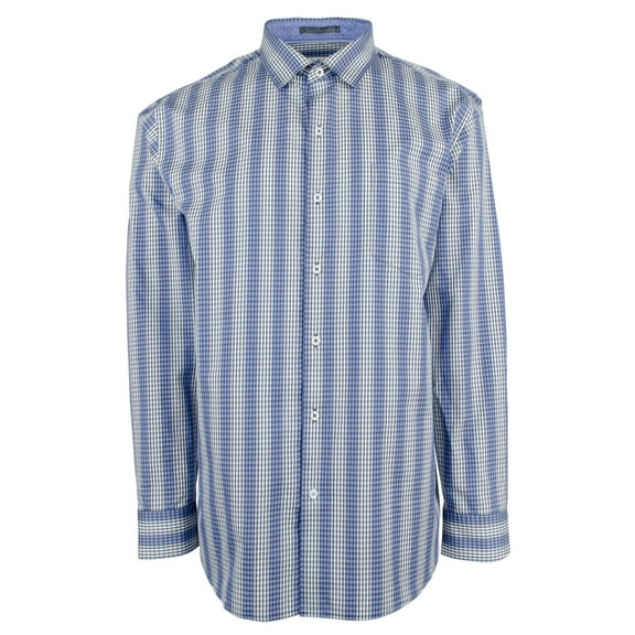 Men's Checks on the Beach Long Sleeve Button Down-DC-Medium