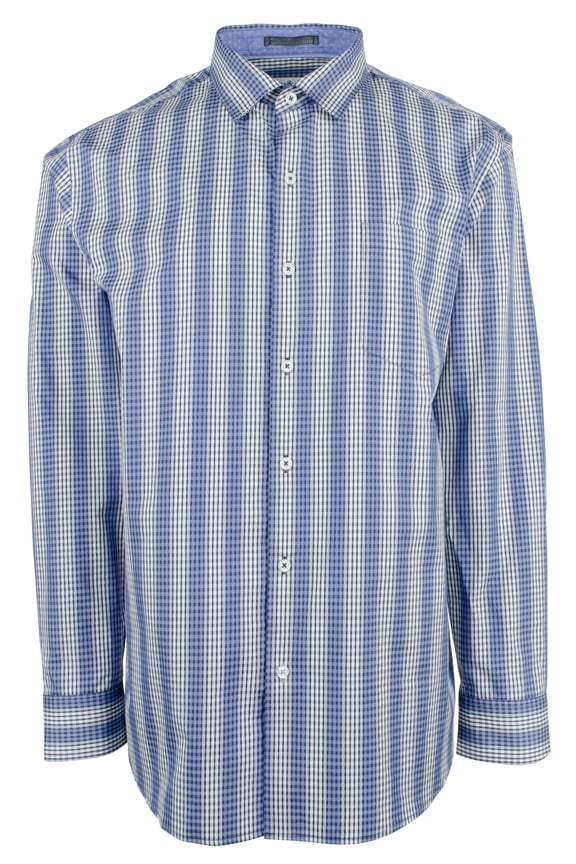 Men's Checks on the Beach Long Sleeve Button Down-DC-Medium