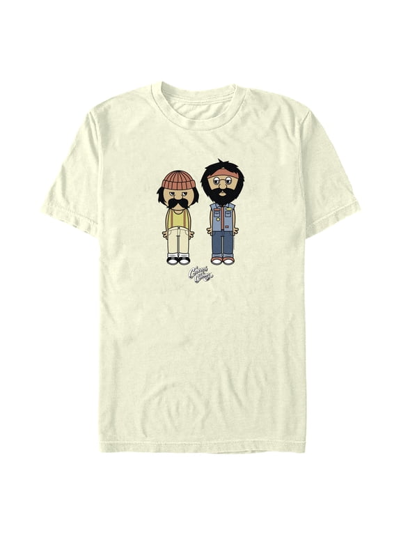 Men's Cheech & Chong Cartoon Duo Graphic T-Shirt