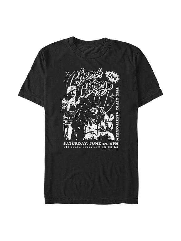 Men's Cheech & Chong Duo Live Show Graphic T-Shirt