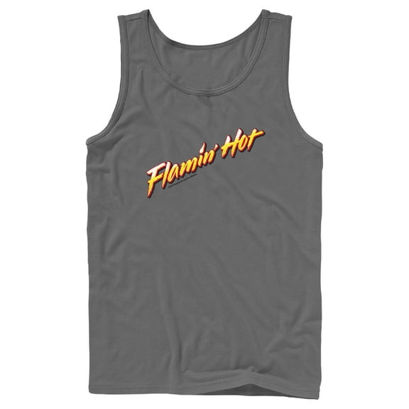 Men's Cheetos Flamin' Hot Logo  Tank Top Charcoal Medium