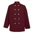 thumbnail image 1 of Men's Chef Coat Chef Shirt Cook Coat Barista Baker Uniform Restaurant Clothes Barista Shirt, 1 of 2