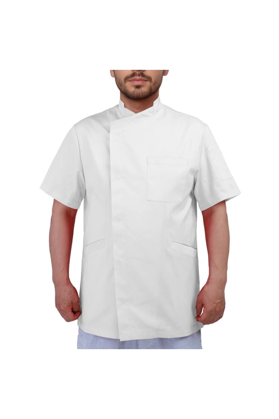 Men's Chef Coat Short Sleeve Chef Jacket