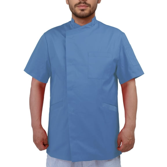Men's Chef Coat Short Sleeve Chef Jacket