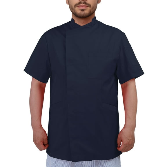 Men's Chef Coat Short Sleeve Chef Jacket