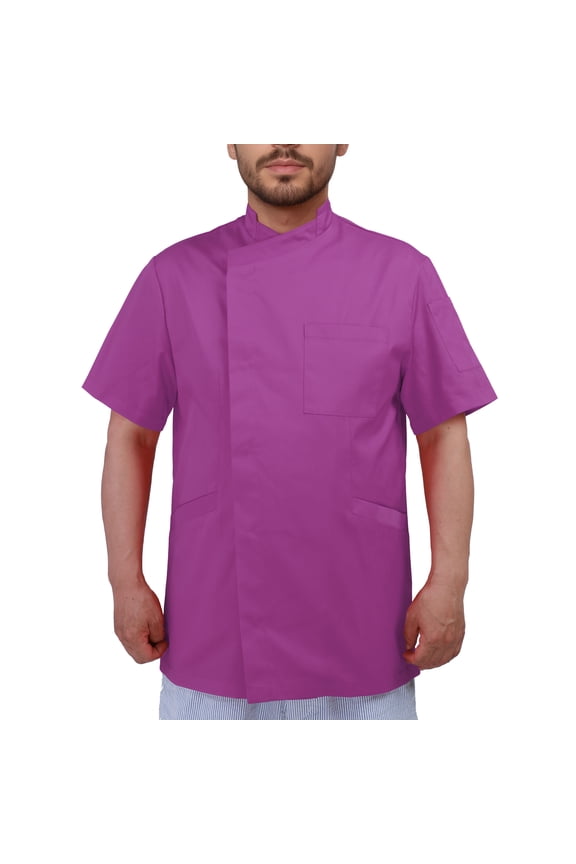 Men's Chef Coat Short Sleeve Chef Jacket