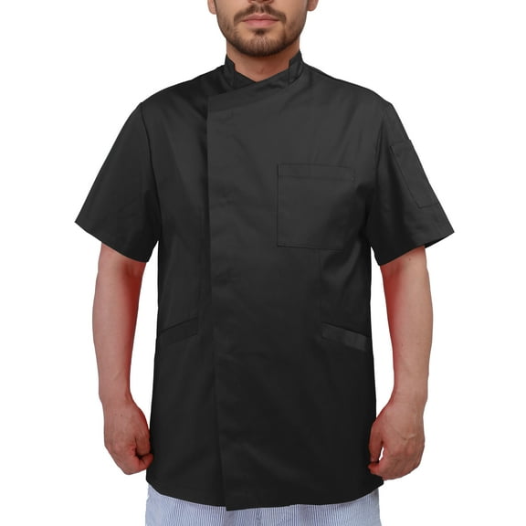 Men's Chef Coat Short Sleeve Chef Jacket