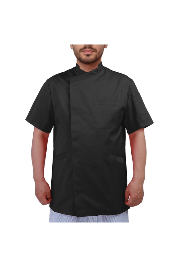 Men's Chef Coat Short Sleeve Chef Jacket