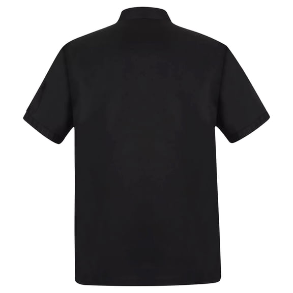 Men's Chef Coat Short Sleeve - Professional Chef Jacket with 2 Pockets for Culinary Essentials