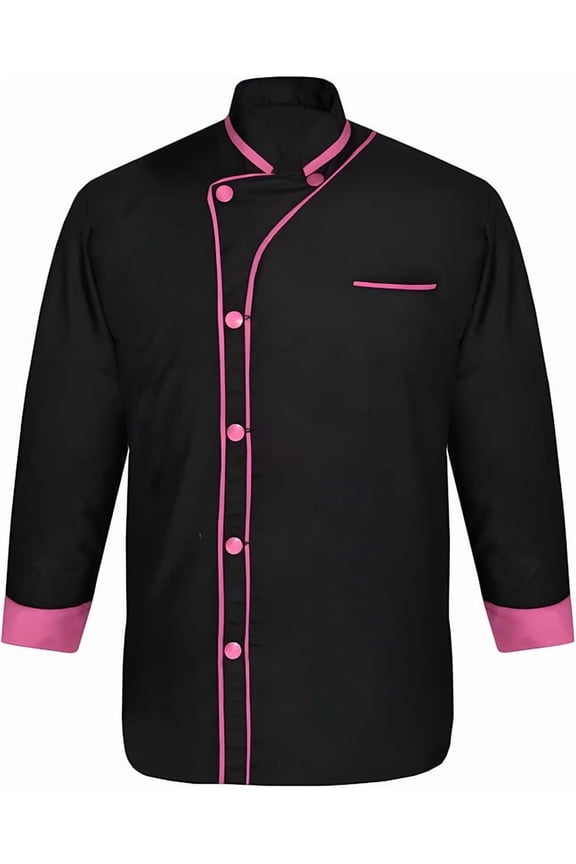 Men’s Chef Coat Uniform Jacket Poly Cotton 3/4 Sleeve Professional Kitchen Restaurant Bakery Culinary Chef Wear