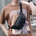 thumbnail image 1 of Men's Chest Bag Adjustable Waist Bag Outdoor Sports Shoulder Bag Messenger Bag No Pilling Suitable As A Gifts For Boyfriends Zipper Bag, 1 of 6