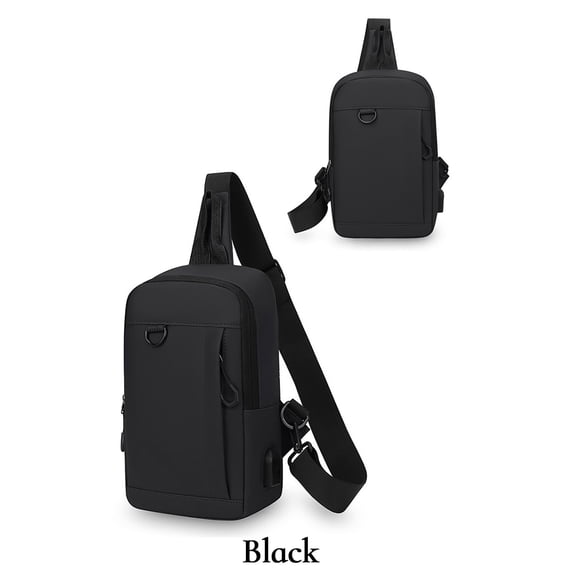 Ohmyroo Men's Chest Bag, Versatile Shoulder Sling Pack for Casual Use, Running, and Sports, Multifunctional Lightweight Crossbody Bag with Multiple Compartments