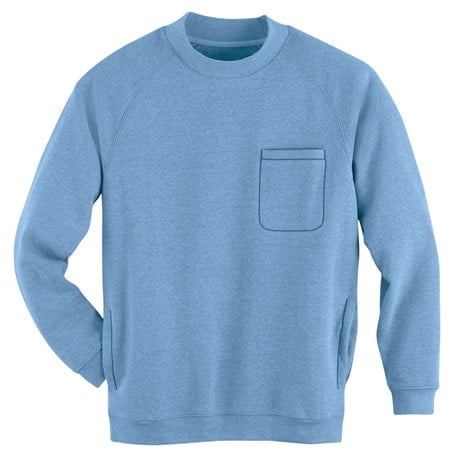Sweatshirt with chest pocket best sale