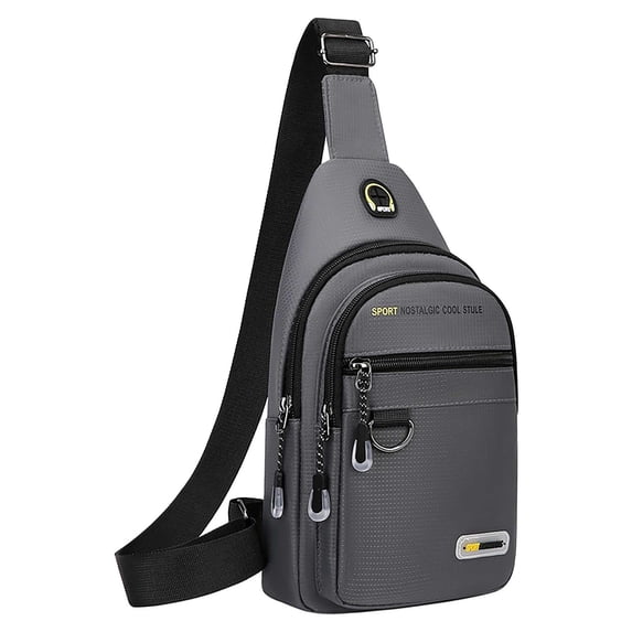 Men's Chest Shoulder Bag for Active Lifestyle, Versatile Casual Small Backpack with Multi-Organization, Lightweight Breathable Design for Running, Travel, and Daily Use