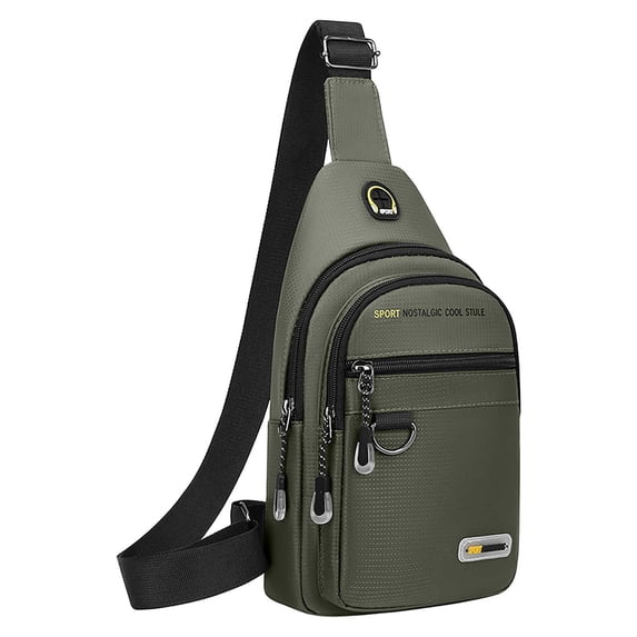 Men's Chest Shoulder Bag for Active Lifestyle, Versatile Casual Small Backpack with Multi-Organization, Lightweight Breathable Design for Running, Travel, and Daily Use