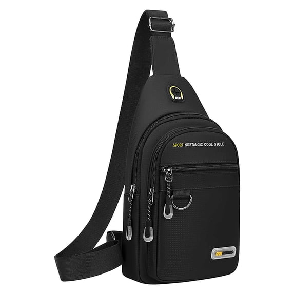Men's Chest Shoulder Bag for Active Lifestyle, Versatile Casual Small Backpack with Multi-Organization, Lightweight Breathable Design for Running, Travel, and Daily Use