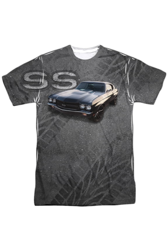 Men's Chevy Muscle Chevelle Ss Sublimation T-shirt XX-Large White