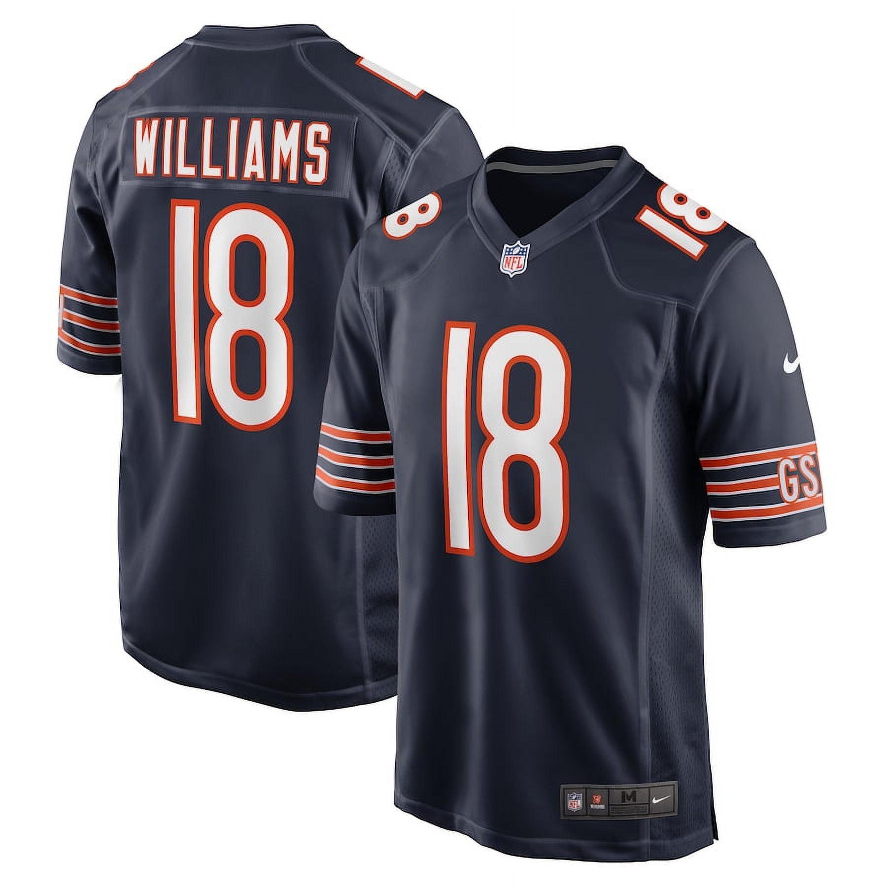 Men's Chicago_Bears Caleb Williams Navy 2024 NFL Draft First Round Pick
