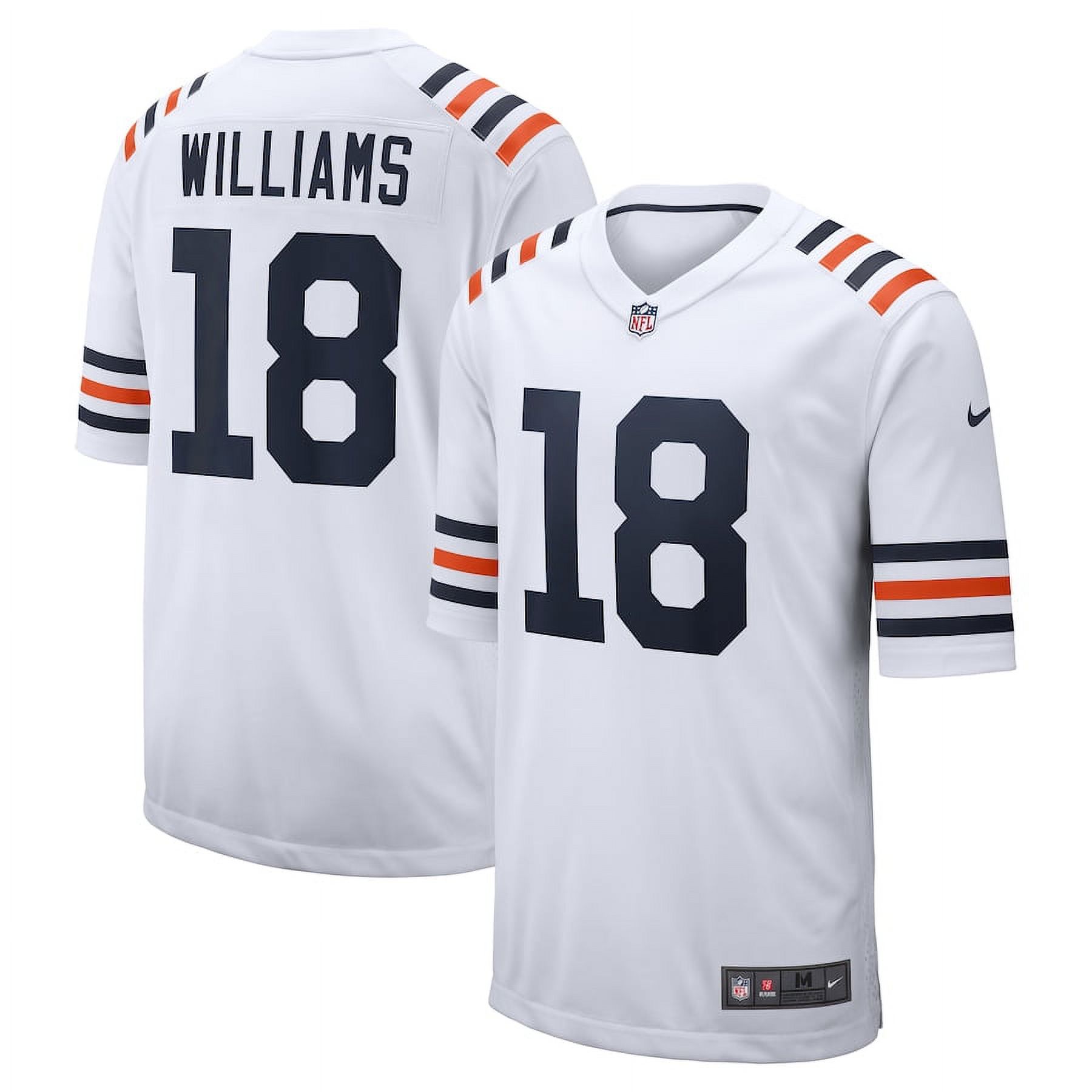 Men's Chicago_Bears Caleb Williams White 2024 NFL Draft 2nd Alternate