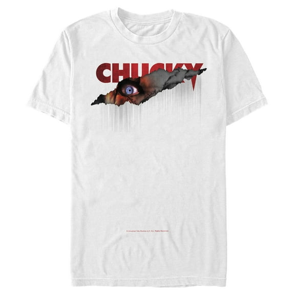 Men's Child's Play Eye Rip Graphic Tee White Small