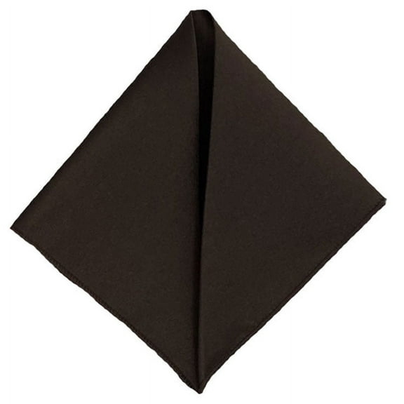 Men’s Chocolate Formal Satin Pocket Square in a Variety of Colors by Spencer J’s Signature Satin Collection