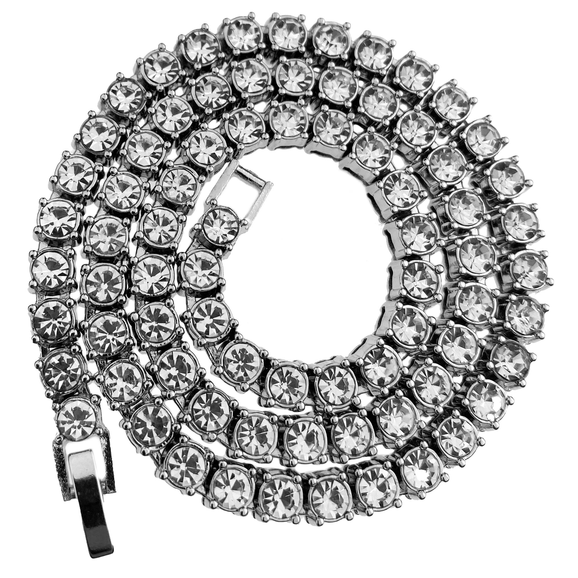 Tennis chain choker mens deals