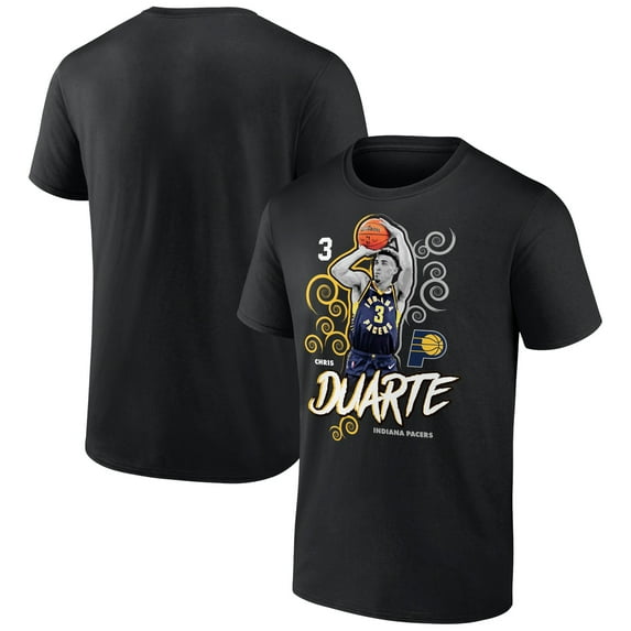 Men's Chris Duarte Black Indiana Pacers Competitor T-Shirt