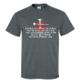 thumbnail image 1 of Men's Christian John 3:16 Scripture Bible Verse For God So Loved the World Jesus Short Sleeve T-shirt-Heather Grey-small, 1 of 4