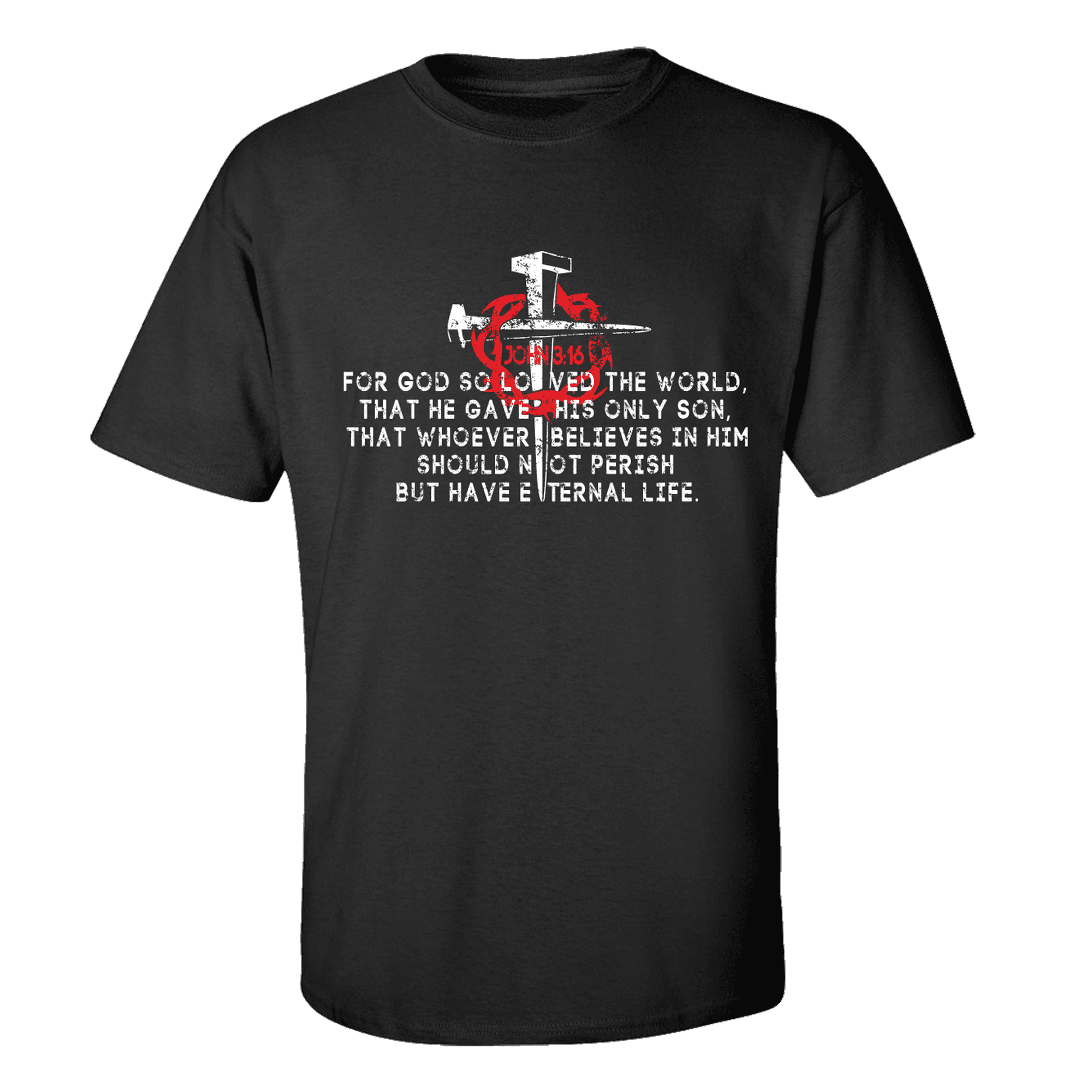 Men's Christian John 3:16 Scripture Bible Verse For God So Loved the ...