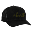 thumbnail image 1 of Men's Christian Prayer Warrior Embroidered Mesh Back Trucker Cap, Black, 1 of 4