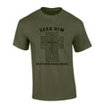 thumbnail image 1 of Men's Christian T-shirt Seek Him With Your Whole Heart Short Sleeve T-shirt-Military Green-4xl, 1 of 1