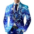 thumbnail image 1 of Men's Christmas Blazer Jacket Xmas Funny Ugly Casual One Button Holiday Suit, 1 of 4
