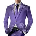 thumbnail image 1 of Men's Christmas Blazer Jacket Xmas Funny Casual One Button Holiday Suit, 1 of 4