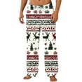 thumbnail image 1 of Men's Christmas Flannel Pajama Pants - Funny Holiday Print Loose Lounge Bottoms, Soft Elastic Waist Comfy PJ Trousers with Pockets for Winter, 1 of 4