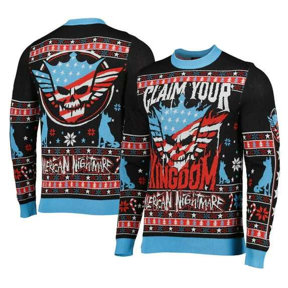 Men's Christmas Jumpers Cody Rhodes Claim Your Kingdom Ugly Holiday Sweater Long Sleeve Streetwear