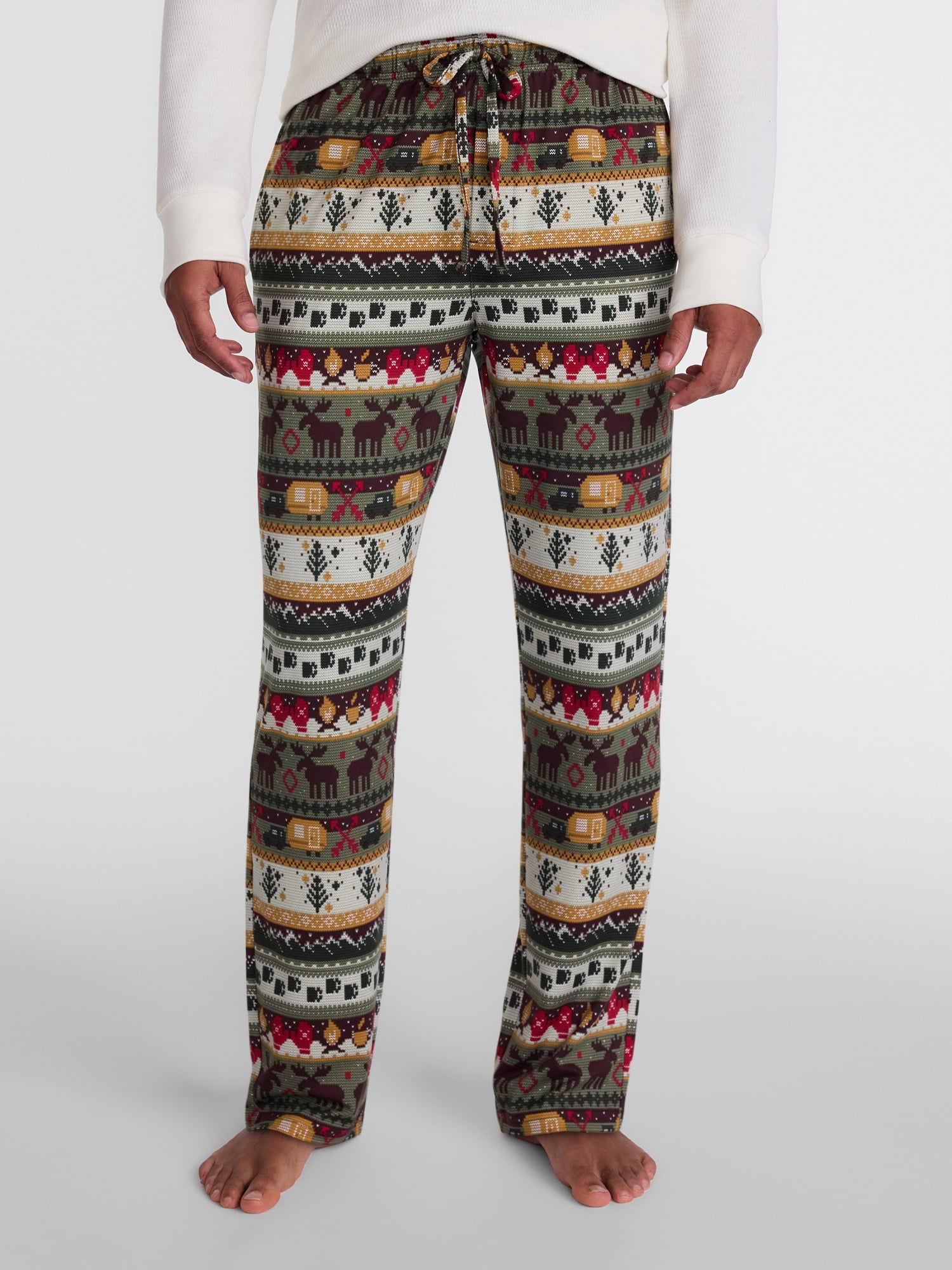 Men's Christmas Print Fleece Sleep Pants from Holiday Time, Sizes S-2XL